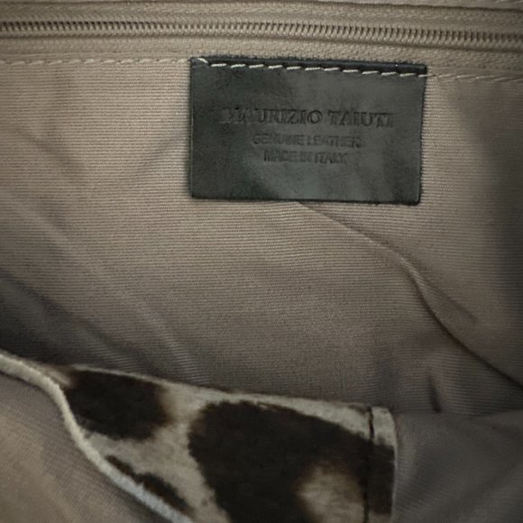 NEW MAURIZIO TAIUTI made in ITALY leather CHEETAH Bag Purse AUTHENTIC - Picture 4 of 7